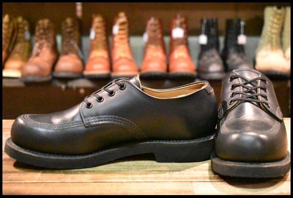 6.5D 17年 レッドウィング 9201 ガレージマン ブラック シャパラル 黒 短靴 ローカット ブーツ 101 ポストマン redwing HOPESMORE FJ165