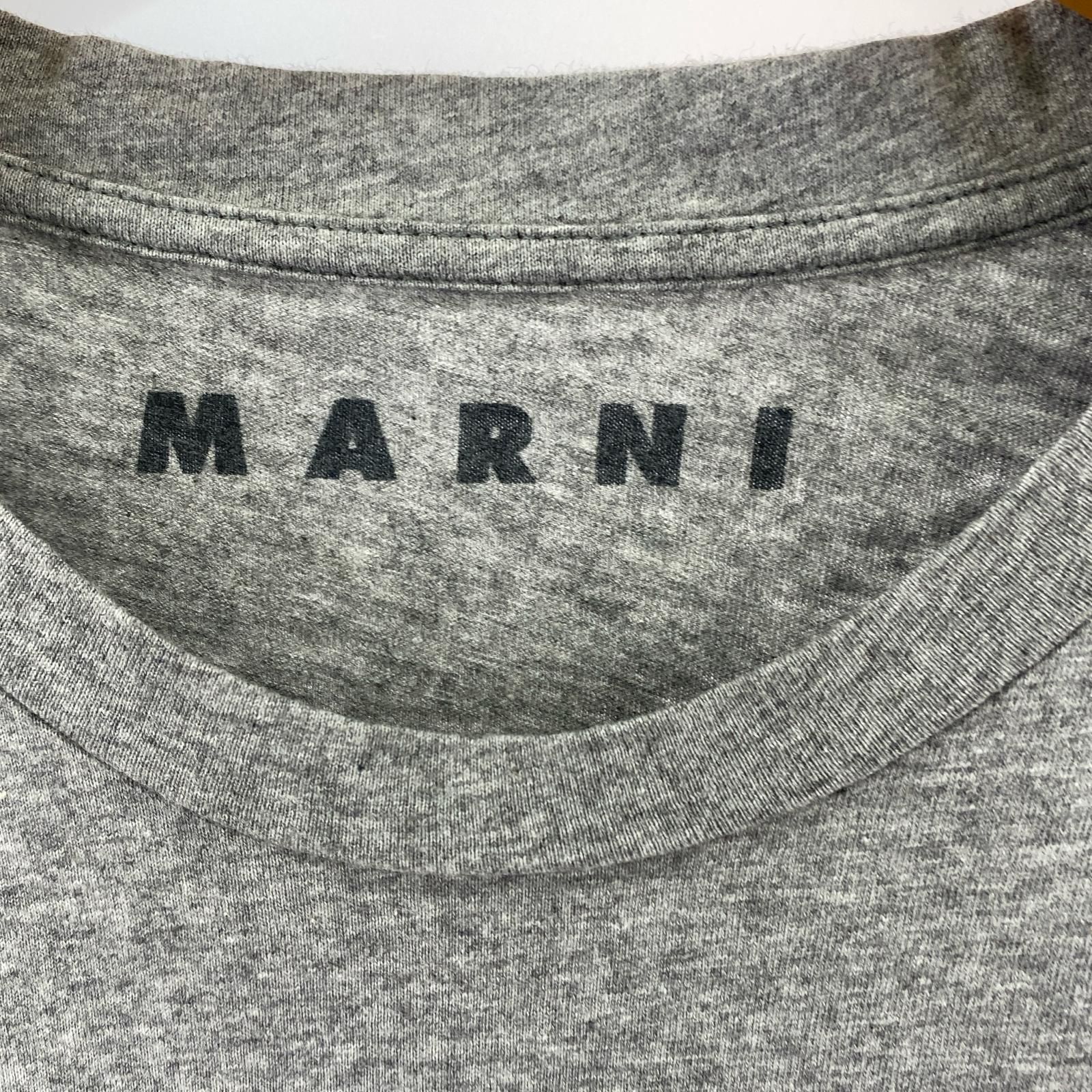 MARNI マルニ プリント半袖Tシャツ size48/グレー - メルカリ