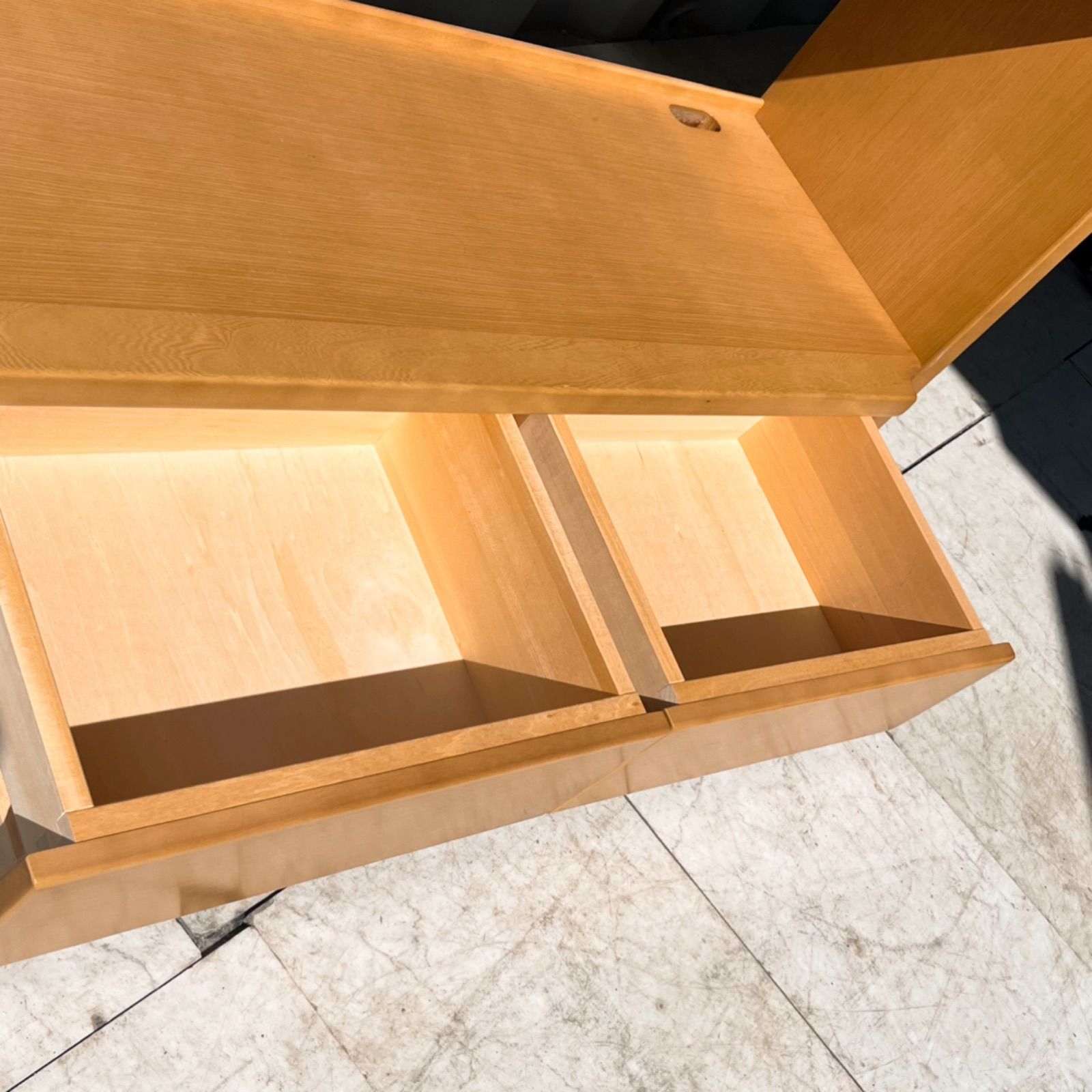 取付無料！カリモク家具 北欧風天然木ナチュラルオープンシェルフ 飾り棚 本棚✨ 取付無料！カリモク家具 北欧風天然木ナチュラルオープン