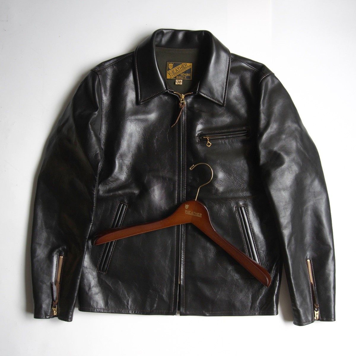 極美品】Y'2 LEATHER【VINTAGE HORSE LIGHT SINGLE RIDERS】38