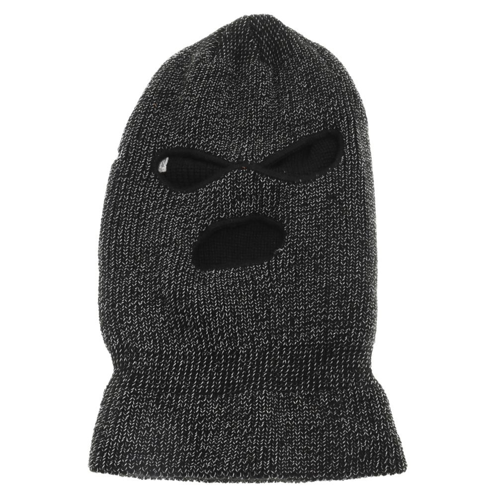 SUPREME (シュプリーム) 22AW Lurex Balaclava オールドイングリッシュロゴ刺繍 バラクラバ マスク ブラック