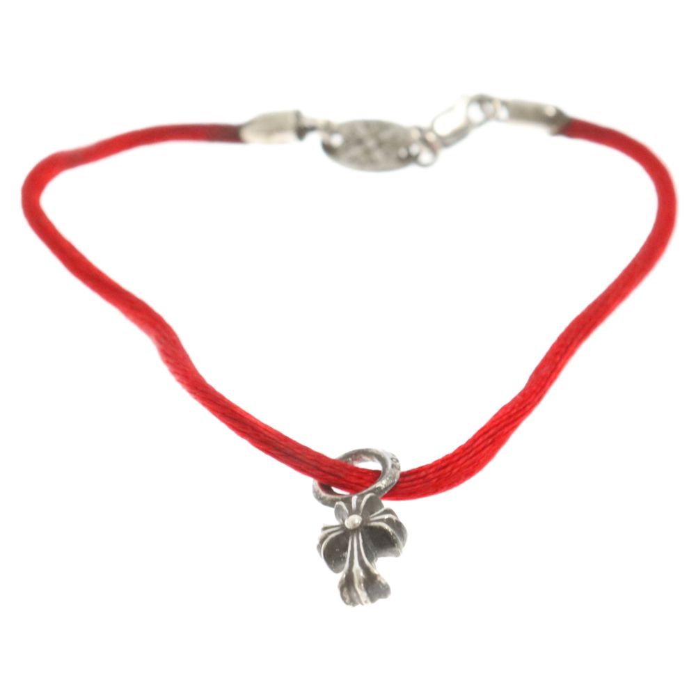 クロムハーツ CH シルバーチャーム 赤いブレスレット CHROME HEARTS