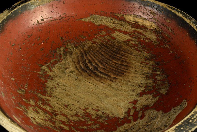 蔵A2412 古美術 木製刳貫 こね鉢 江戸時代 古民藝