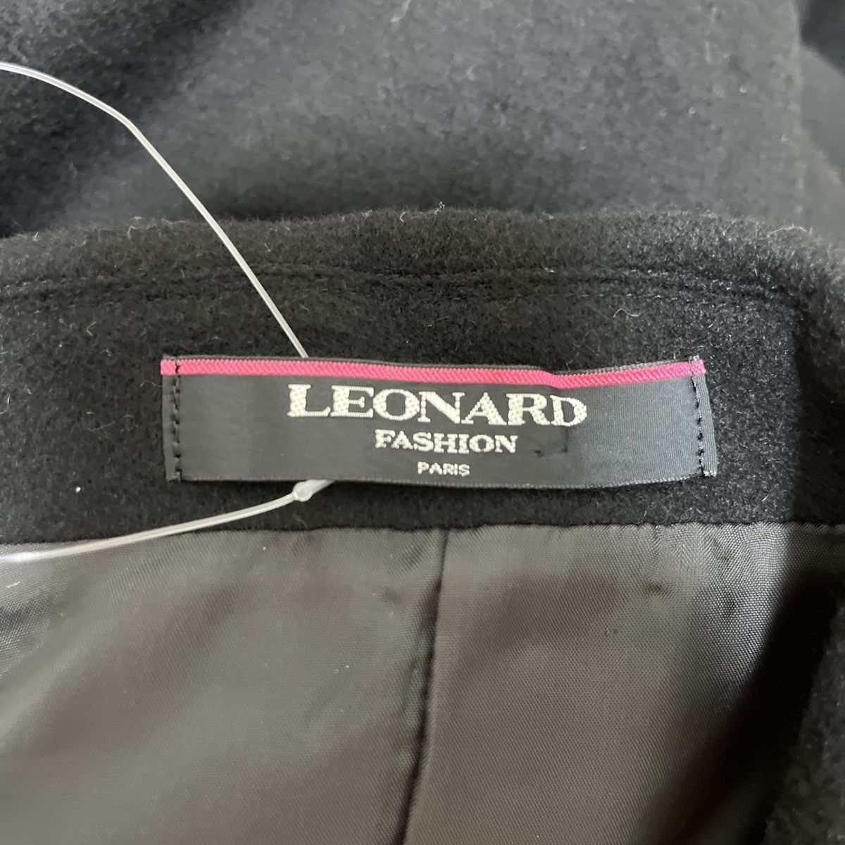 LEONARD(レオナール) コート サイズ9AR S レディース - 黒×アイボリー  