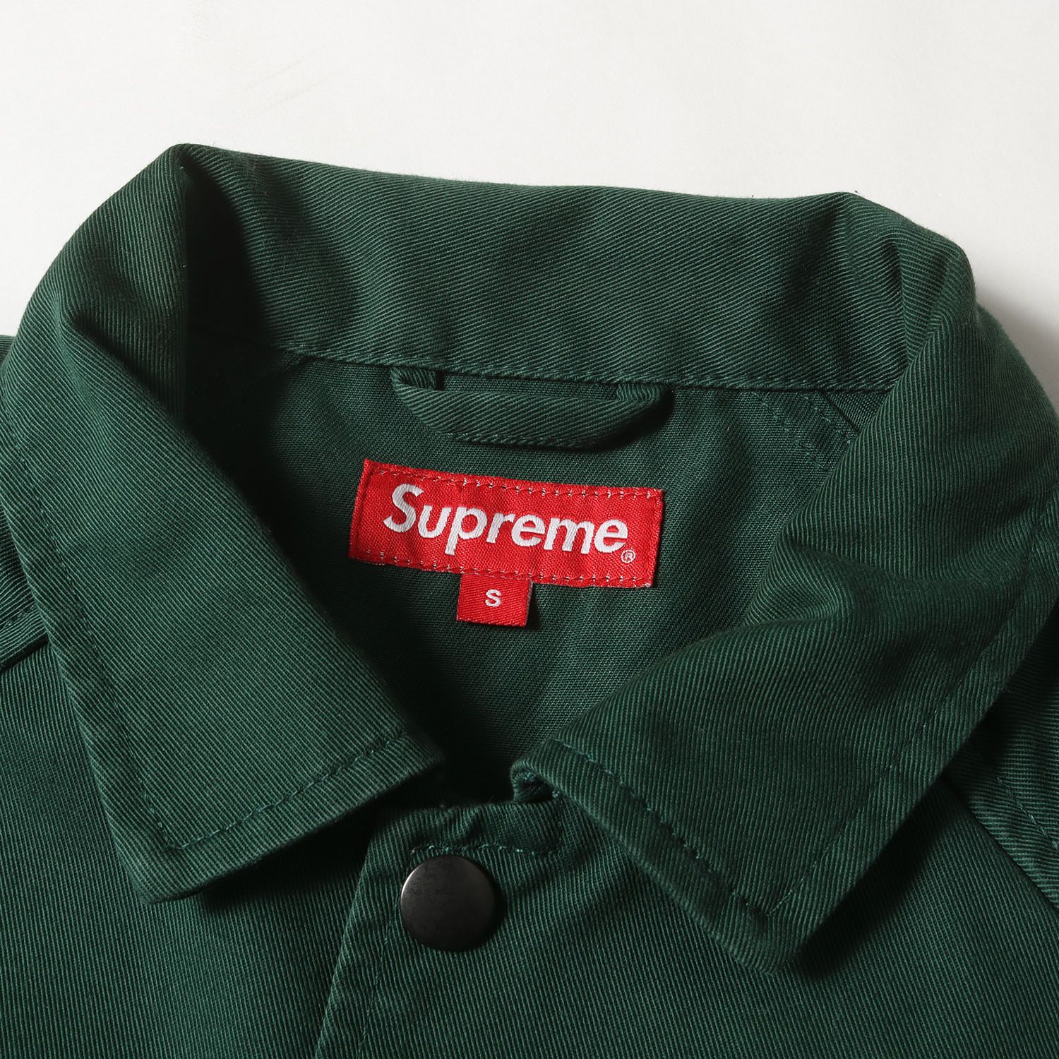 supreme シャツジャケット Sサイズ supreme-22ss-inset-logo-denim-