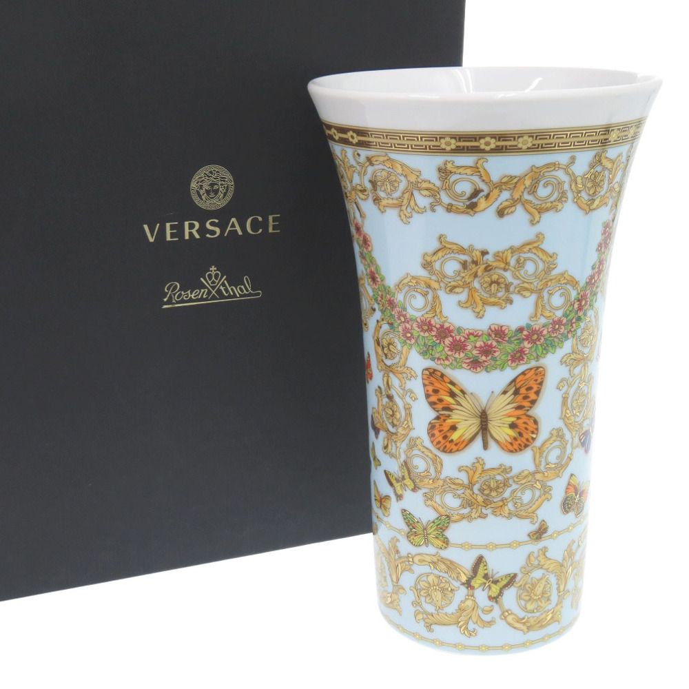 美品　ヴェルサーチ　ローゼンタール　花瓶　VERSACE 未使用品 ヴェルサーチ geschenkserie gorgona florero