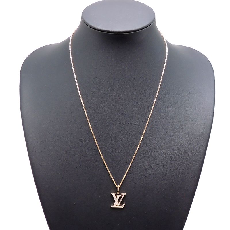 Louis Vuitton Lv idylle blossom pendant, yellow gold and diamonds (Q93849)