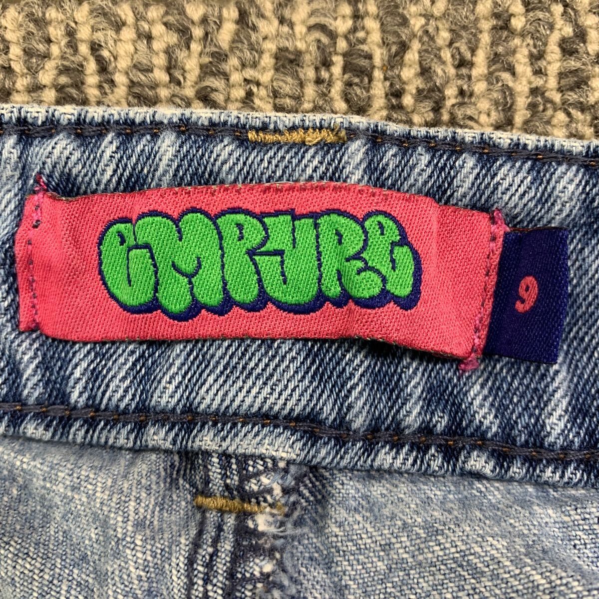 Empyre デニムパンツ 9 エンパイア ブルー テーパード Y2K ワン 