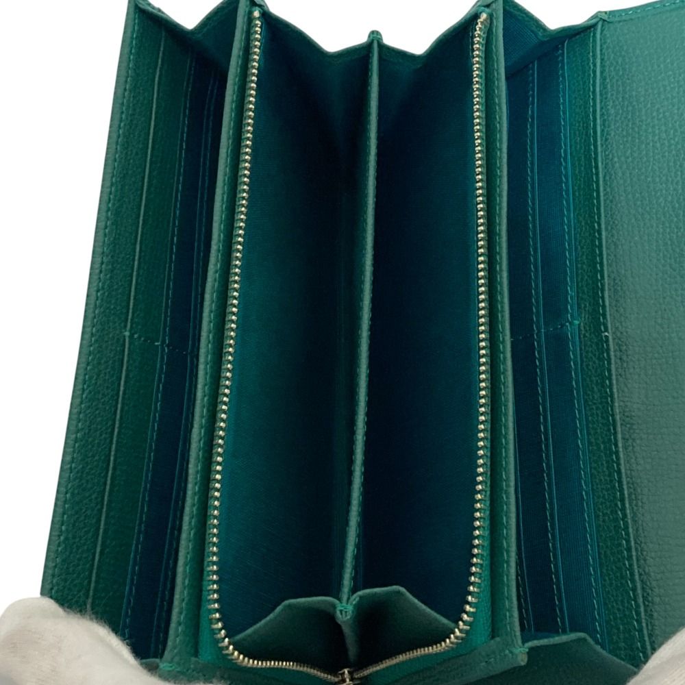 新品同様 傳濱野 デンハマノ レザー リボン 長財布 モーナウォレット