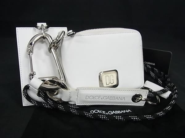 □極美品□ DOLCE＆GABBANA ドルチェ&ガッバーナ レザー パスケース  