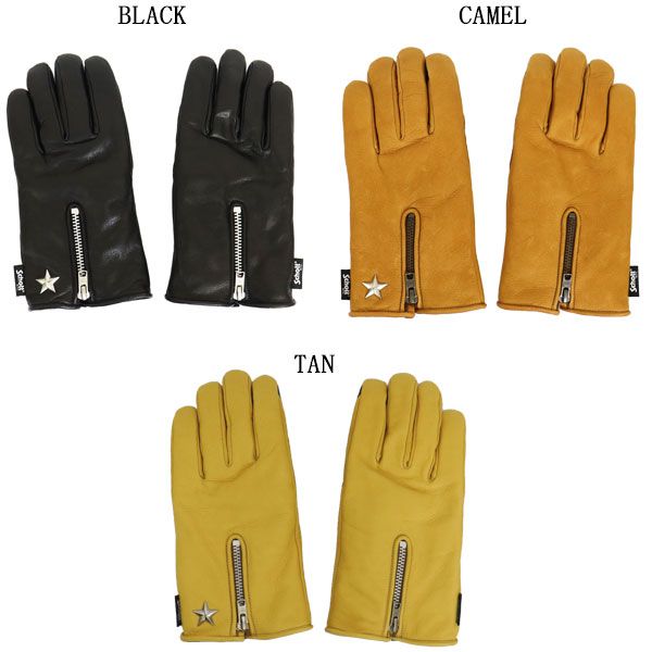 Schott (ショット) 4970044 WINTER ZIP LEATHER GLOVE ウィンター