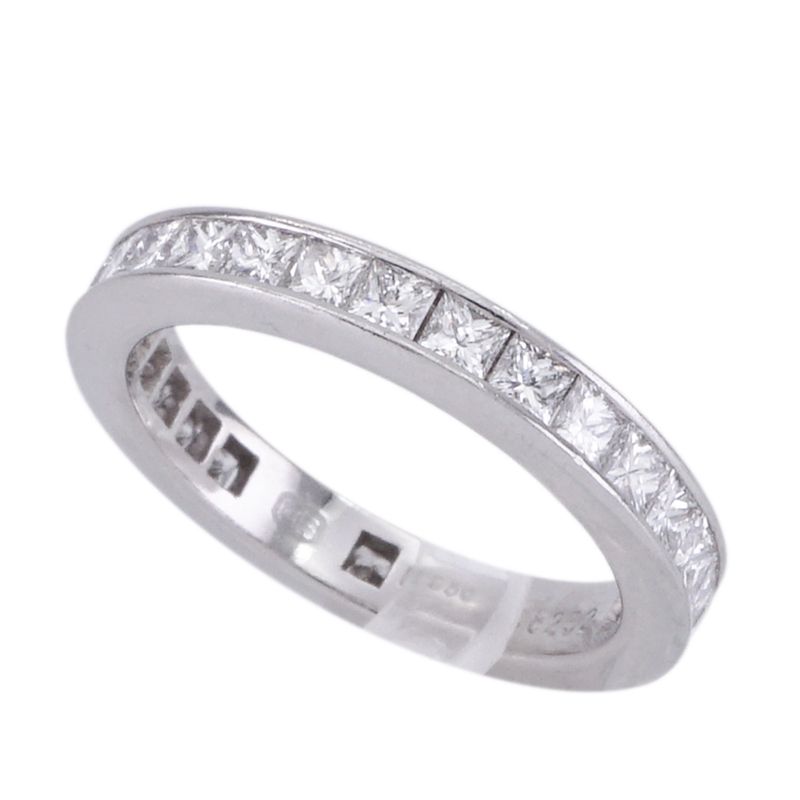 ハリーウィンストン HARRY WINSTON プリンセスカット チャネルセット リング プリンセス チャネルセットリング Classic Diamond Bands by Harry Winston リング 指輪 Pt950 ダイヤリング