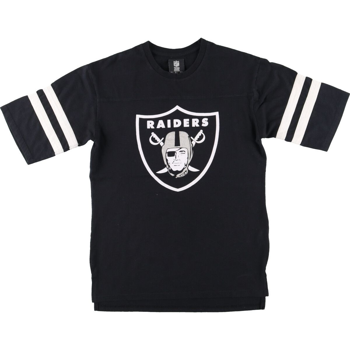 古着 NFL LOS ANGELES RAIDERS ロサンゼルスレイダーズ フットボール五分袖Tシャツ メンズL/eaa432323