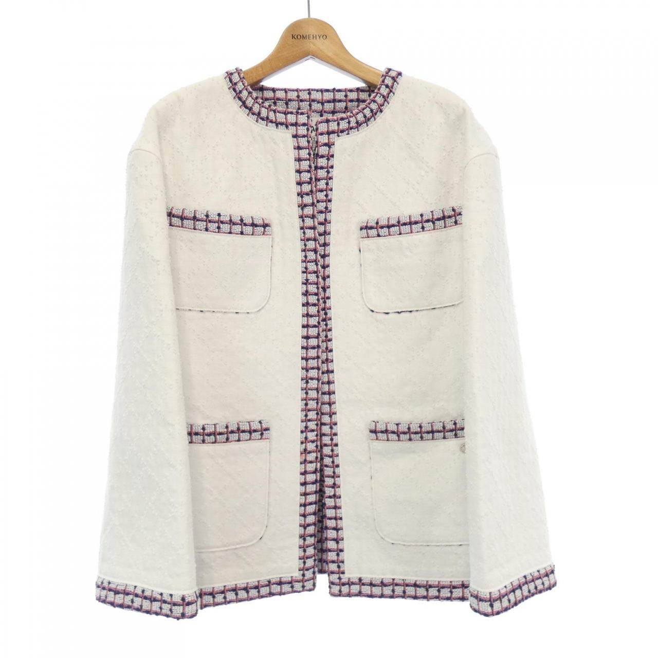 シャネル CHANEL ノーカラージャケット - メルカリ