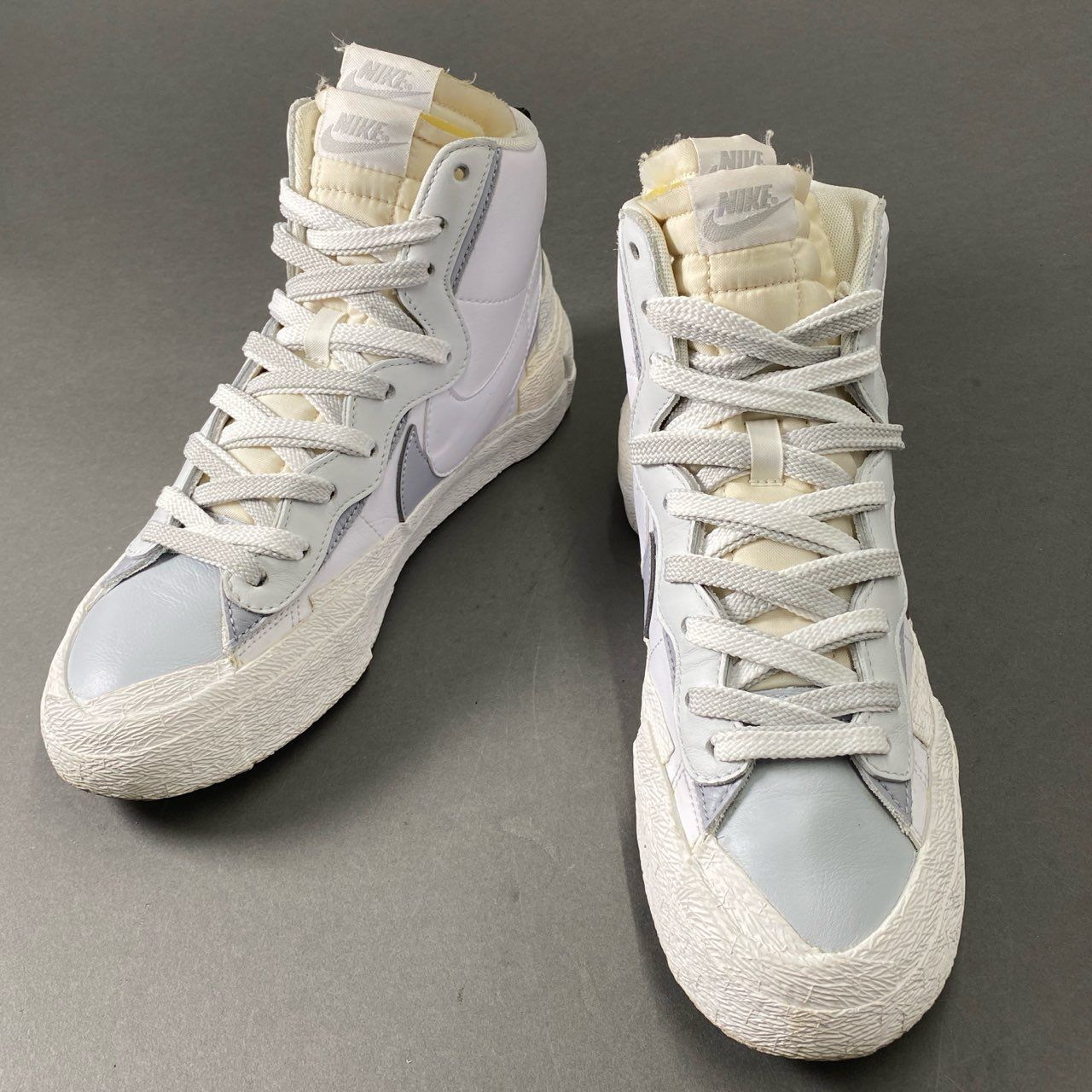 9e18 NIKE Sacai ナイキ サカイ コラボ BLAZER MID WHITE / WOLF GREY 