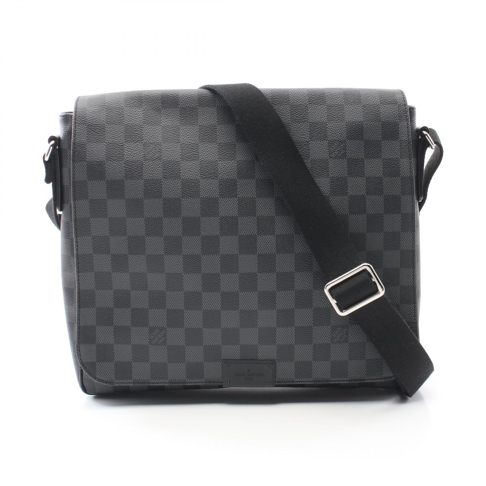 ルイ・ヴィトン LOUIS VUITTON ショルダーバッグ ディストリクトMM ダミエグラフィット N41272 PVCコーティングキャンバス レザー ディストリクトMM メンズ Used A