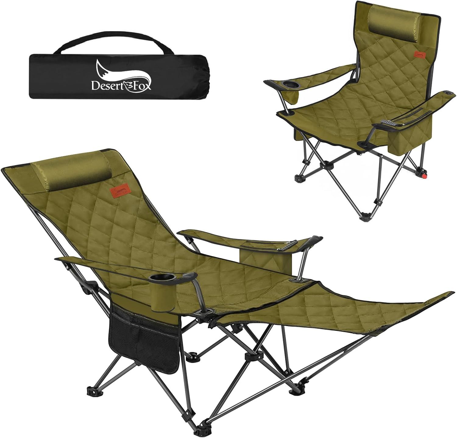 DesertFox リクライニングチェア キャンプ椅子 4way 仮眠 昼寝 4