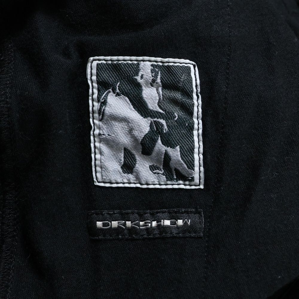  DRKSHDW ダークシャドウ 20 AW プリズナードローストリング サルエルイージーパンツ ブラック チノパン パンツ