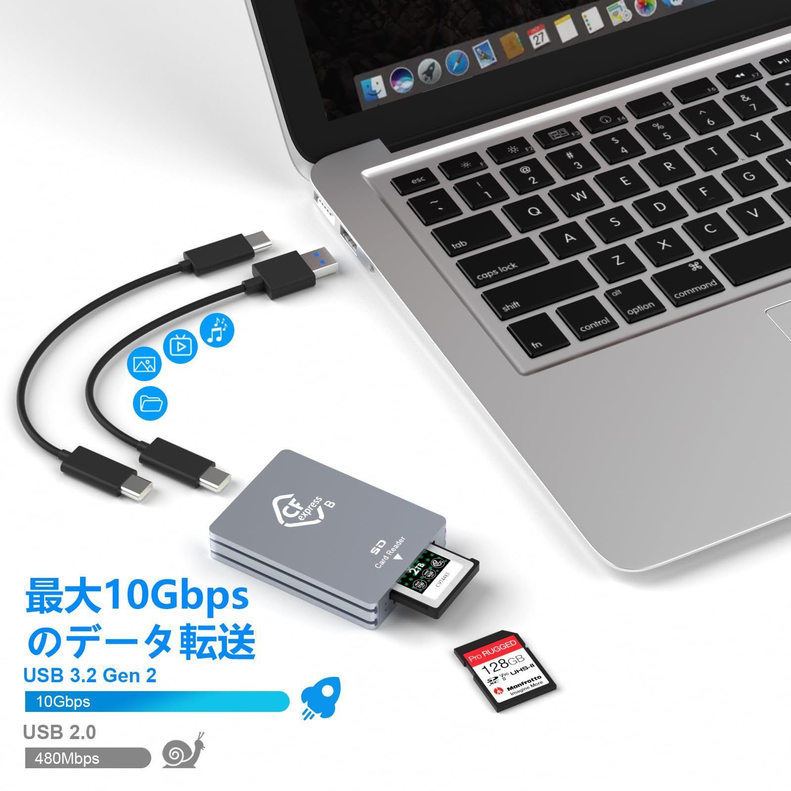 CFexpressタイプBカード|SDメモリーカード対応