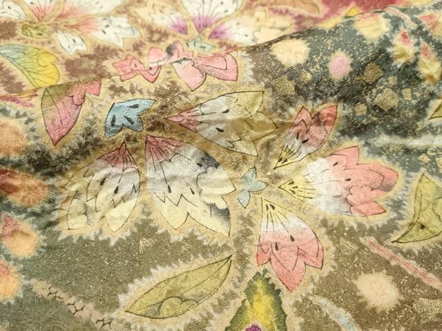 平和屋本店□極上 越後十日町の一流染匠 桐屋・翠山工房 徳永憲峯 振袖  