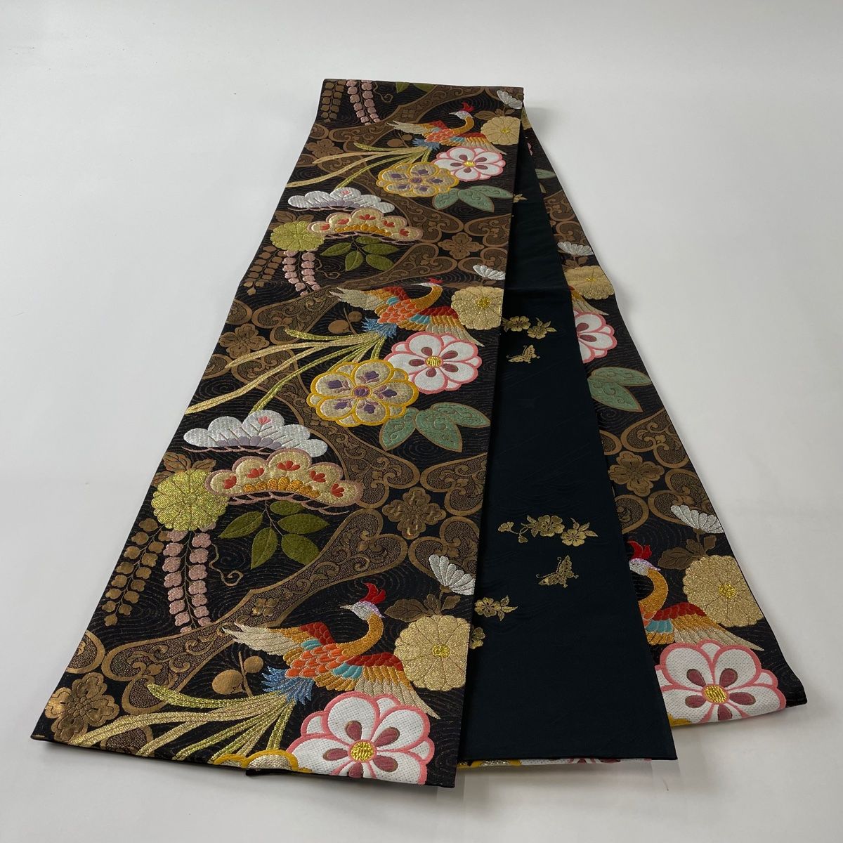 専用帯4692 ●高級 正絹 藍優美 藍染 太鼓六通 袋帯 専用帯4692 ○高級 正絹 藍優美 帯 高級 正絹 太鼓六通 袋帯 鶏