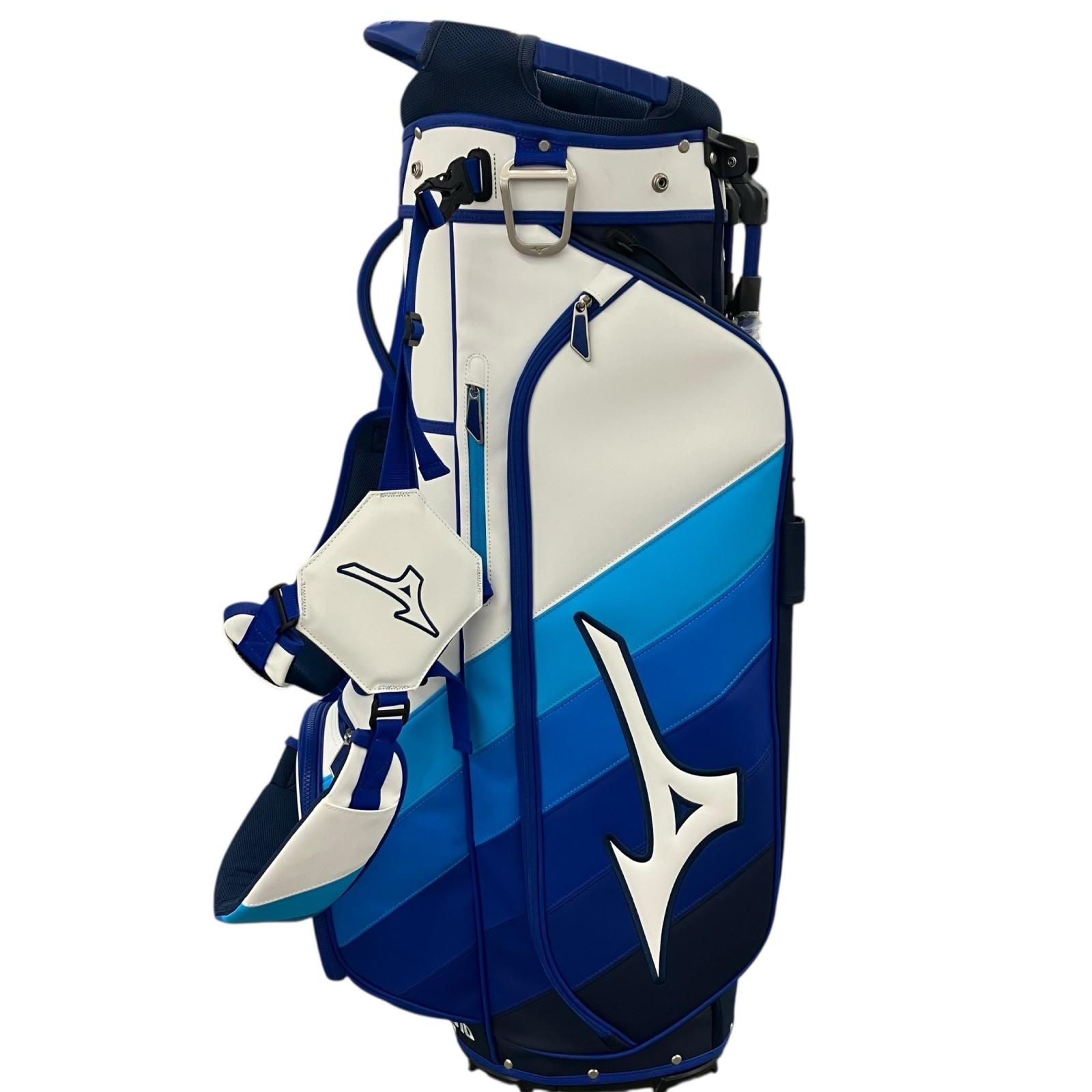 Mizuno ゴルフキャディバッグ 青 MIZUNO ミズノ公式 ミズノキャディバッグ 120タイプ ゴルフ