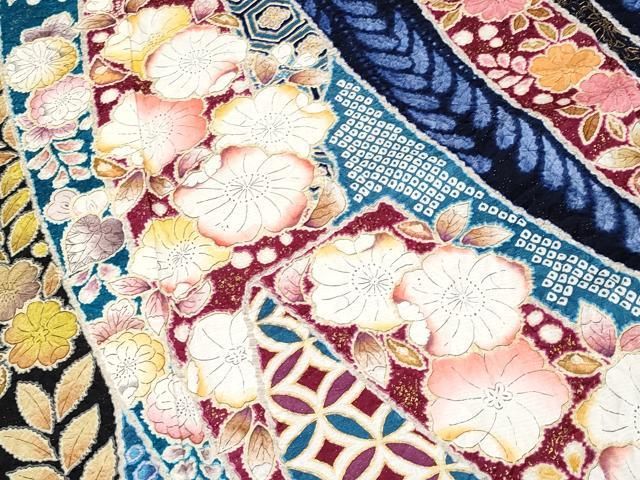 平和屋本店□極上 越後十日町の一流染匠 桐屋・翠山工房 振袖 辻が花