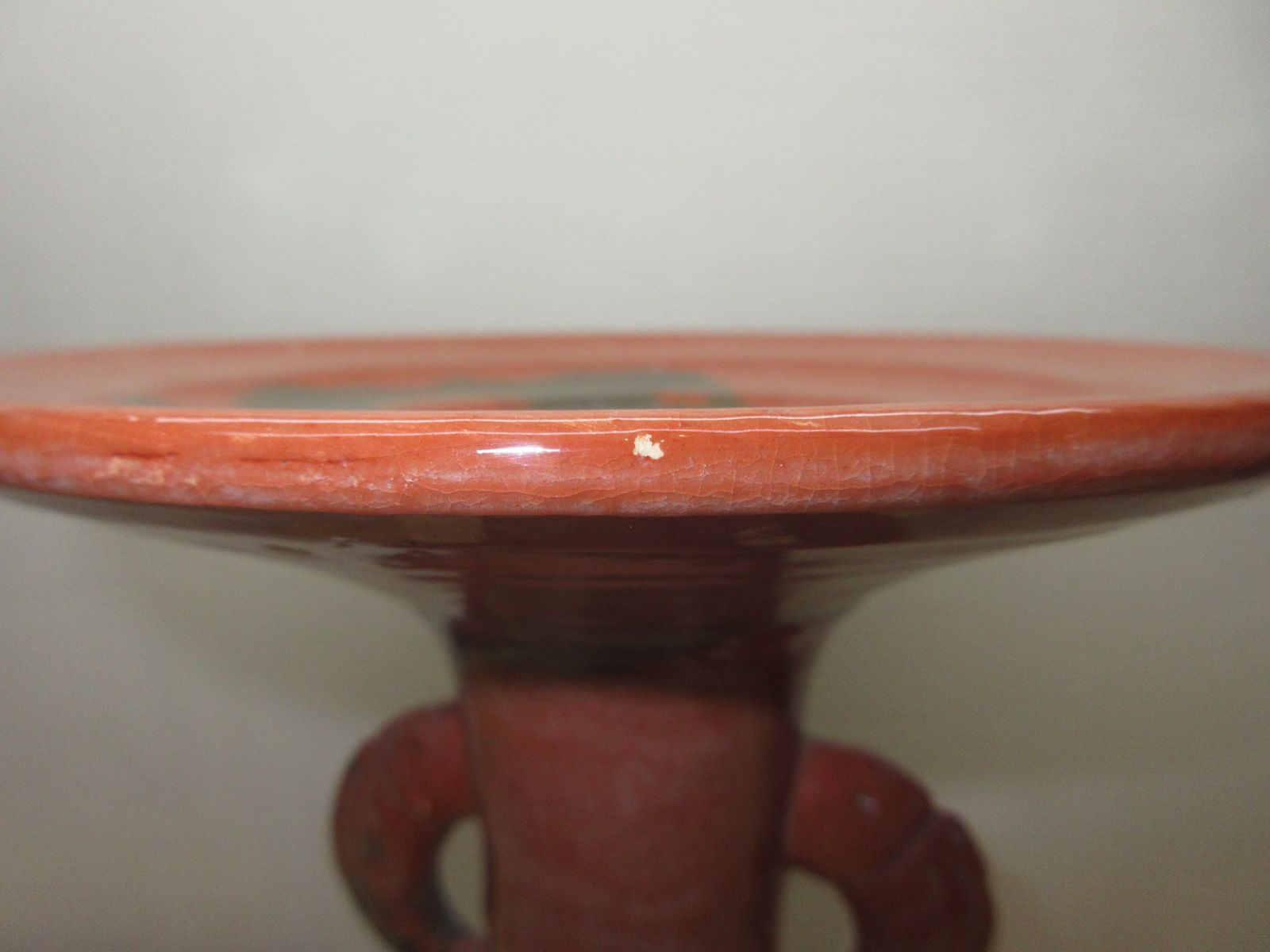 送料込【逢絢亭】茶道具 花入 楽焼 赤楽 薄端花入 八坂窯 紙箱入り 逢絢亭】茶道具 花入 楽焼 赤楽 薄端花入 八坂窯 紙箱入り