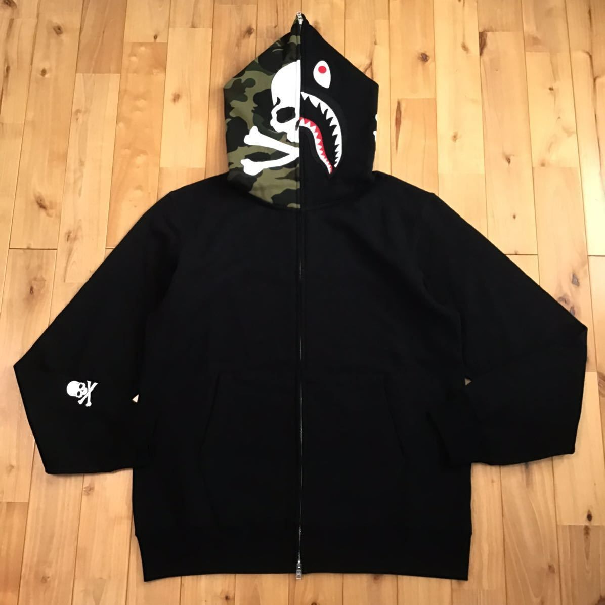 mastermind × ape FULL ZIP HOODIE XL シャーク - zonanova.com.br