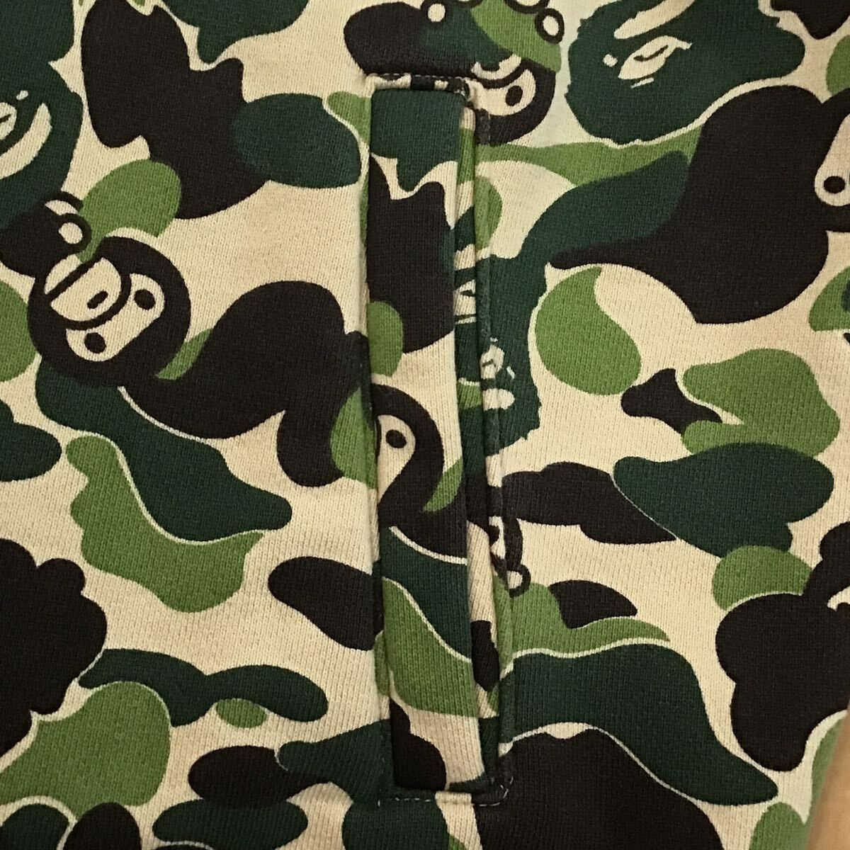 MILO ABC camo green スウェット スタジャン Mサイズ a bathing ape 
