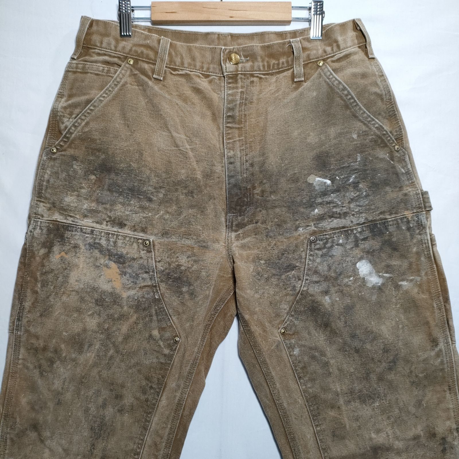 carhartt カーハート　ダブルニー　ダークブラウン MEXICO製 カーハート ダブルニー ダックペインターパンツ ダーク