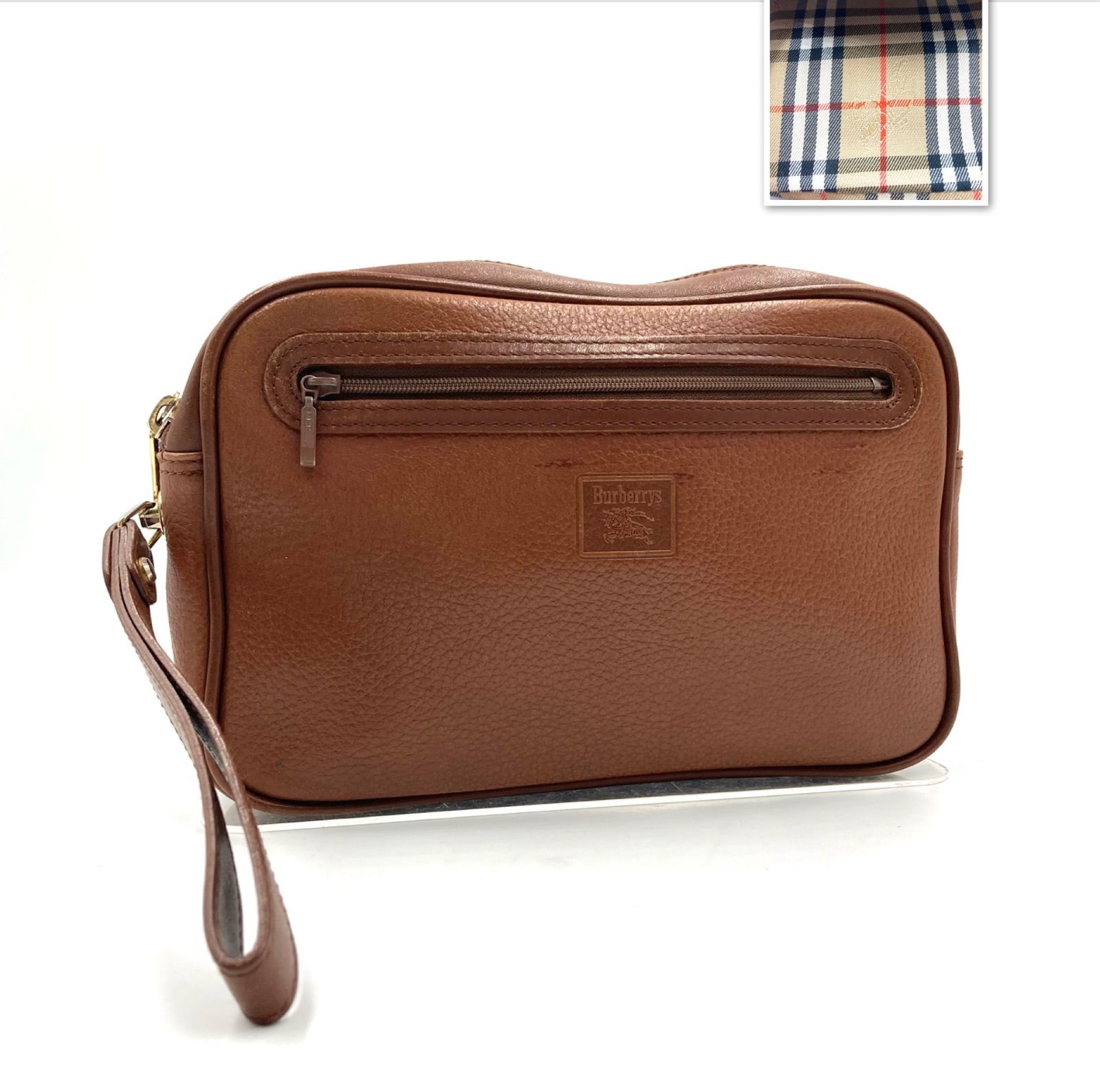 BURBERRY バーバリー ロゴ セカンドバッグ クラッチ レザー ブラウン 楽天市場】BURBERRY バーバリー セカンドバッグ レザー ブラウン