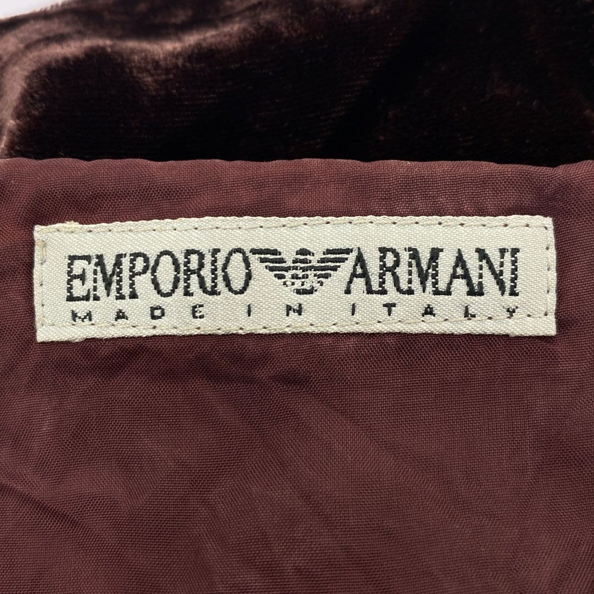 エンポリオアルマーニ　ベロアビスチェ　サイズ38 Emporio Armani エンポリオアルマーニ イタリア製 ベロア