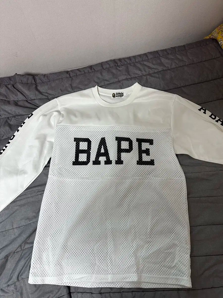A BATHING APE アベイシングエイプ メッシュ 長袖 ロングスリーブ