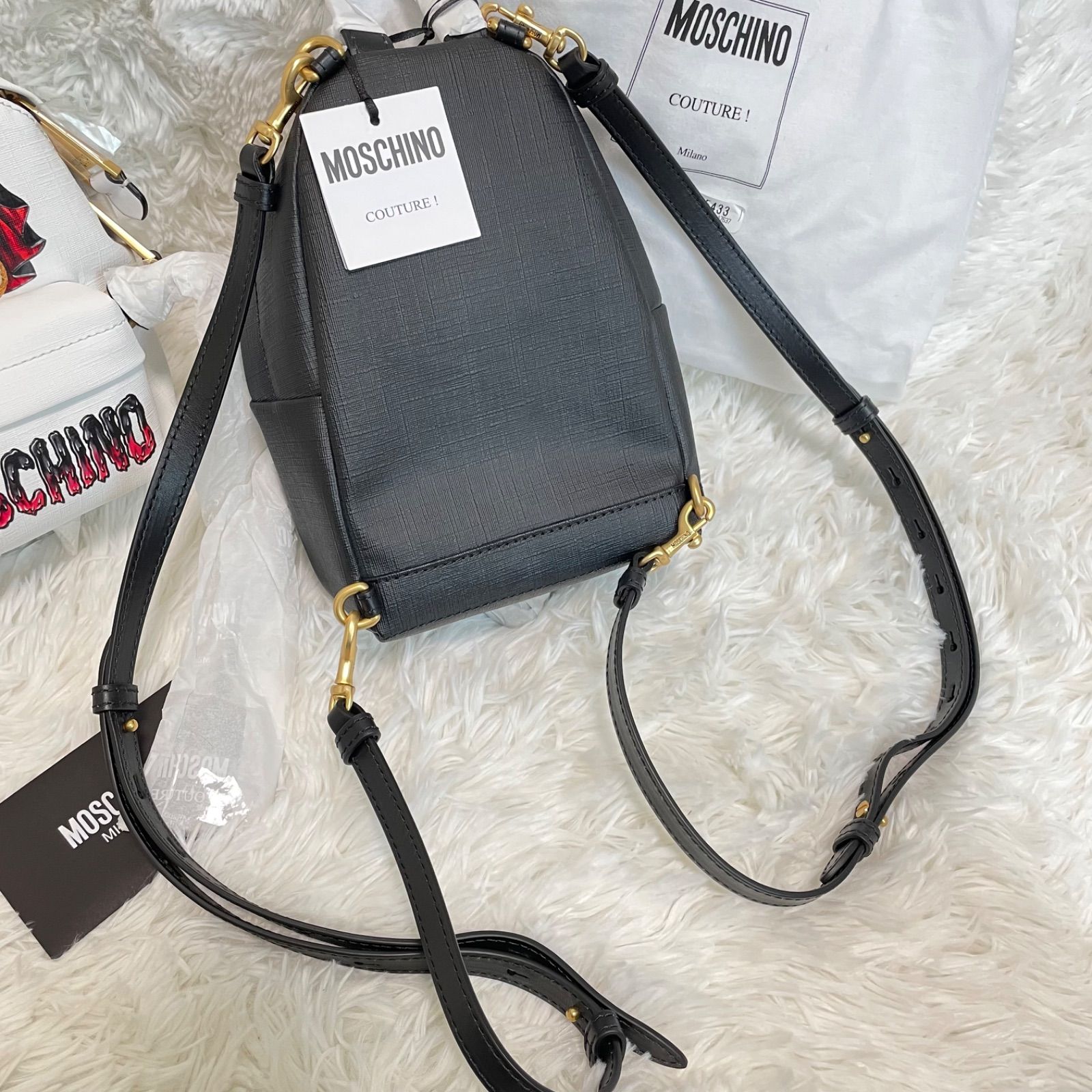 タグ付未使用品 モスキーノ 20SS バッド テディベア ミニ リュック