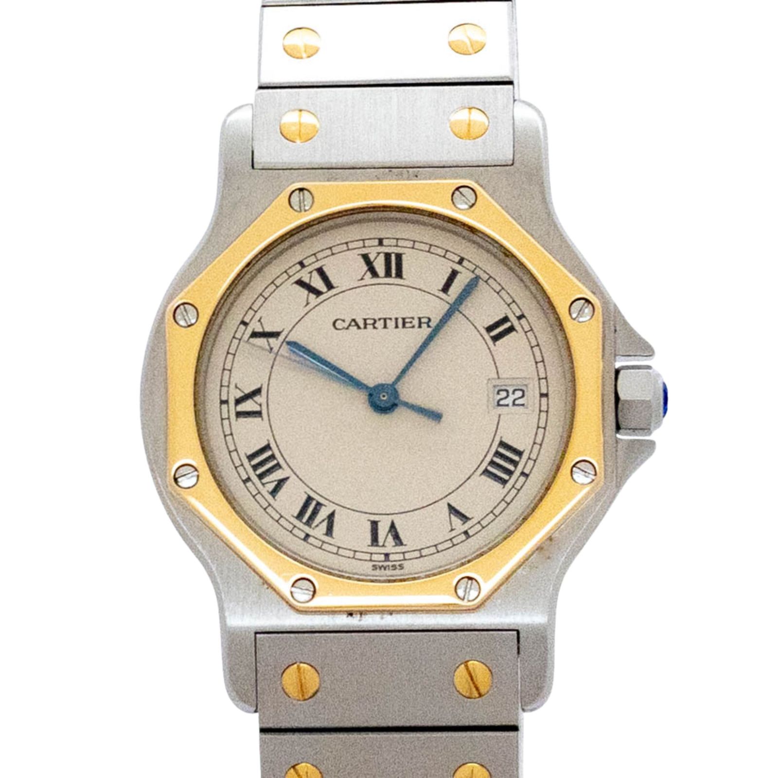 カルティエ Cartier サントス オクタゴン W2001583 Cartier Santos クォーツ 腕時計 レディース ベージュ
