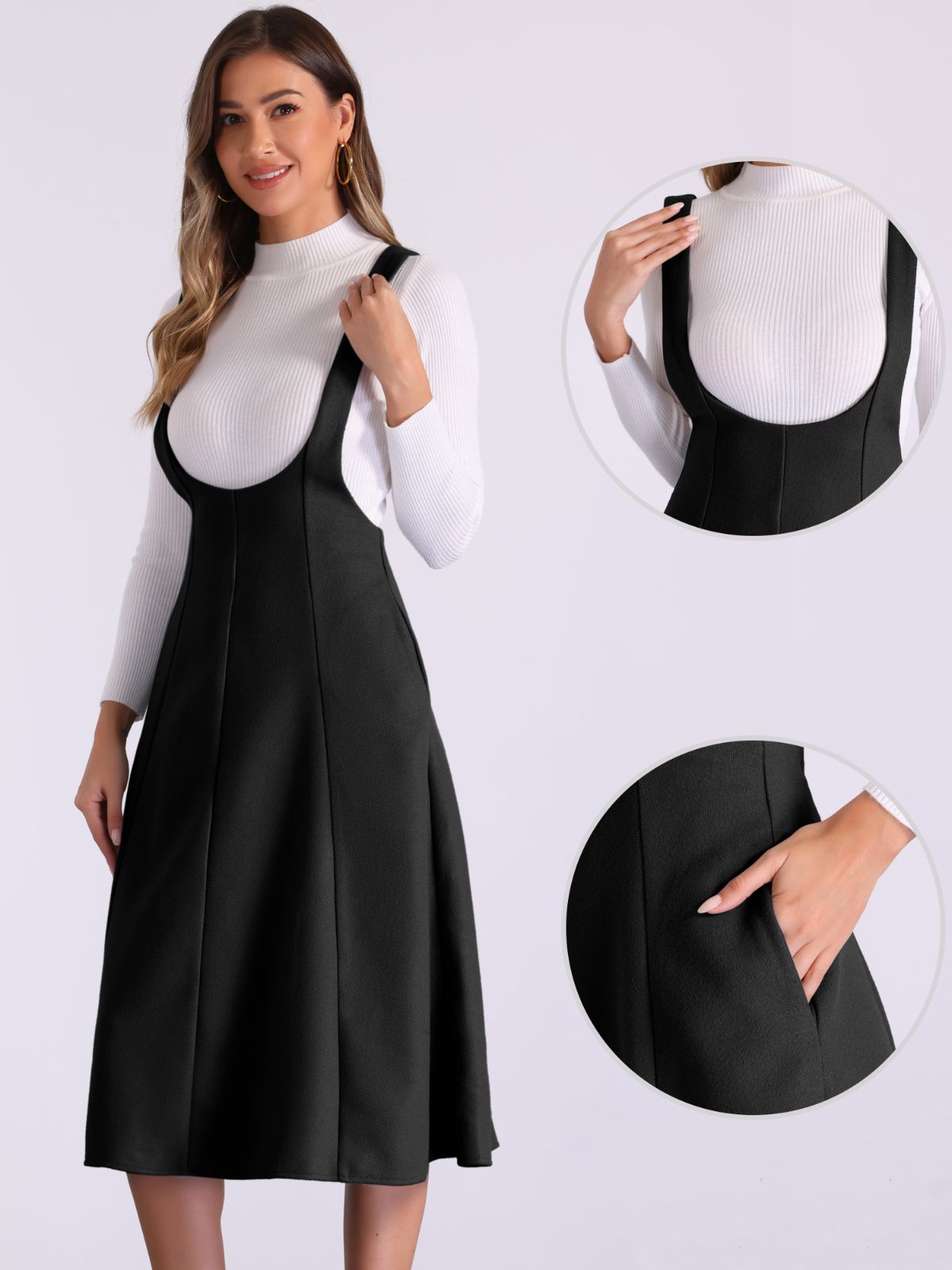 ブラック オーバーオール・つなぎ AURALEE 23SS黒 ジャンプスーツ