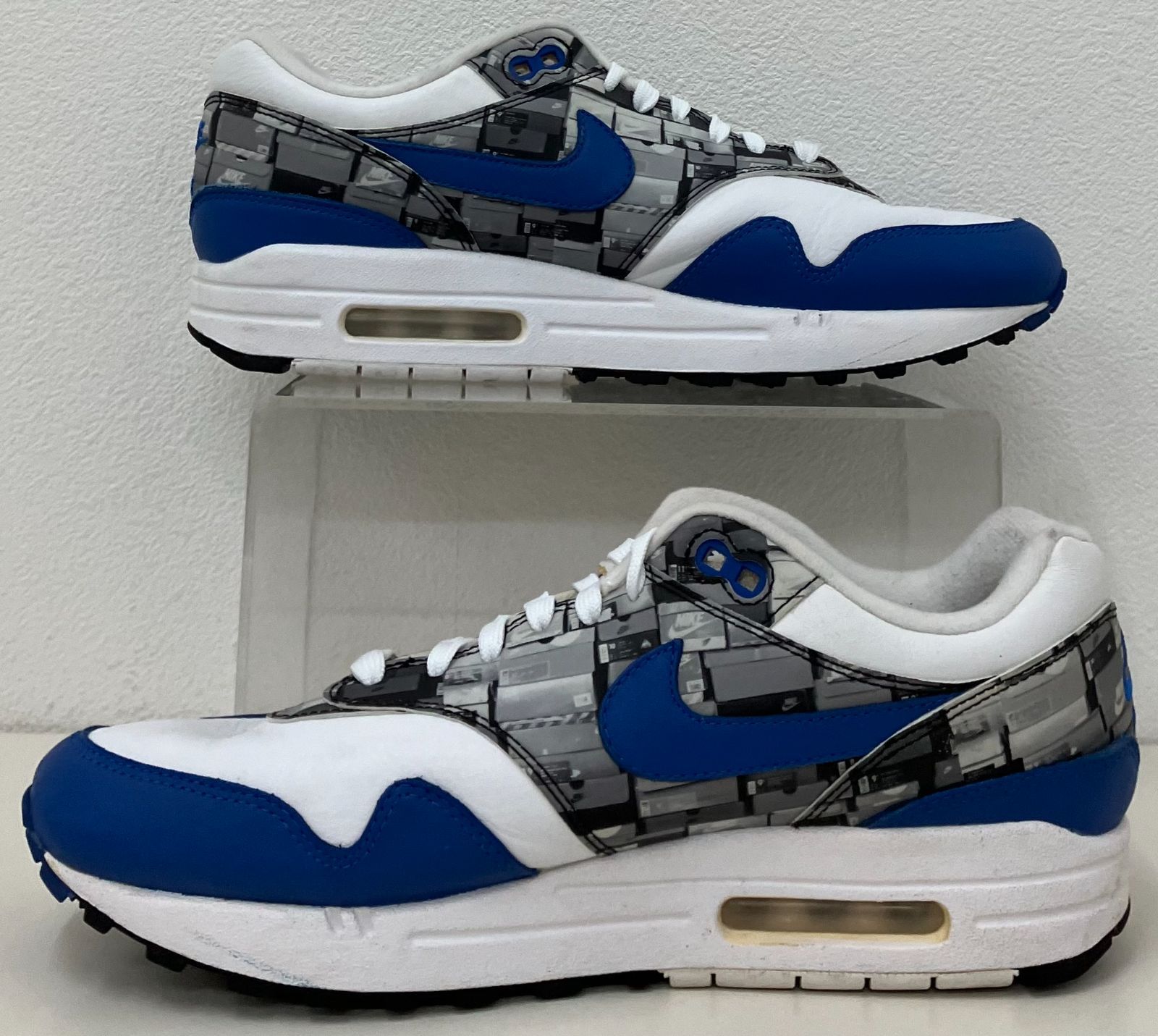 9/18迄 期間限定 タイムセール 26cm スニーカー ATMOS × NIKE AIR MAX 1 BLUE WE LOVE NIKE アトモス×ナイキ エアマックス1 ブルー AQ0927-100 靴 シューズ メンズ レディース キッズ