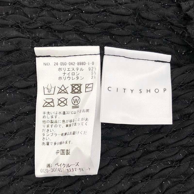 CITYSHOP / シティショップ | 2024SS | VARIATION PLEATS PULLOVER バリエーションプリーツプルオーバー | F | ブラック | レディース CITYSHOP / シティショップ | 2024SS | VARIATION PLEATS PULLOVER