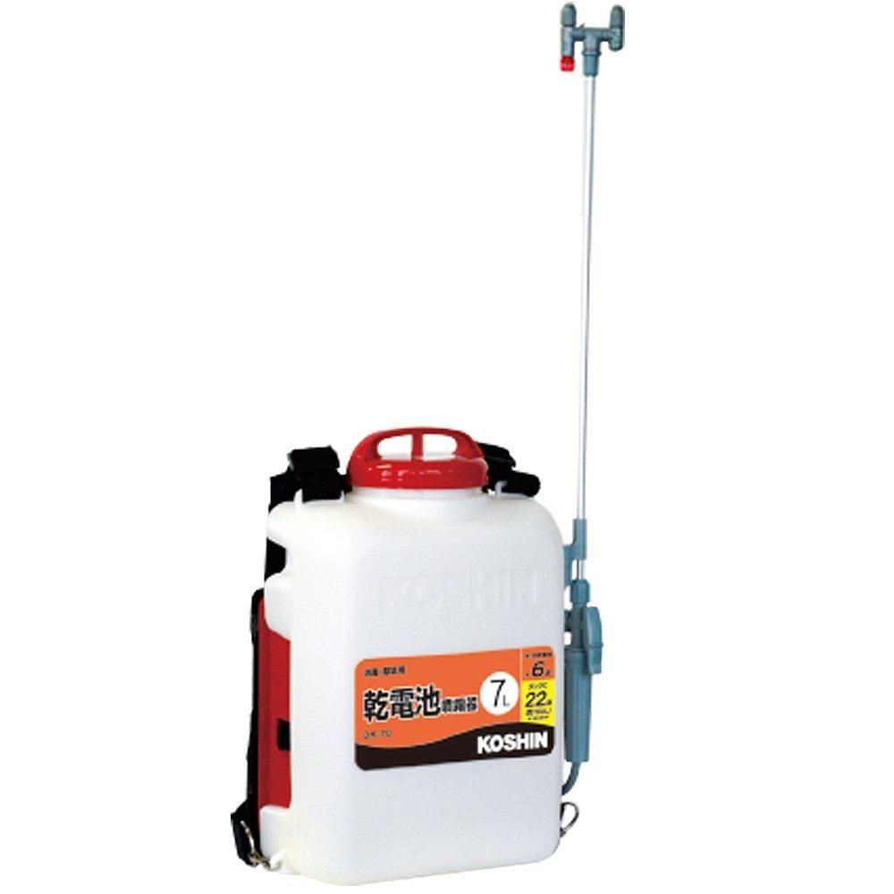 【新品・2営業日で発送】工進 背負式乾電池噴霧器　タンク容量7L DK-7D 1台