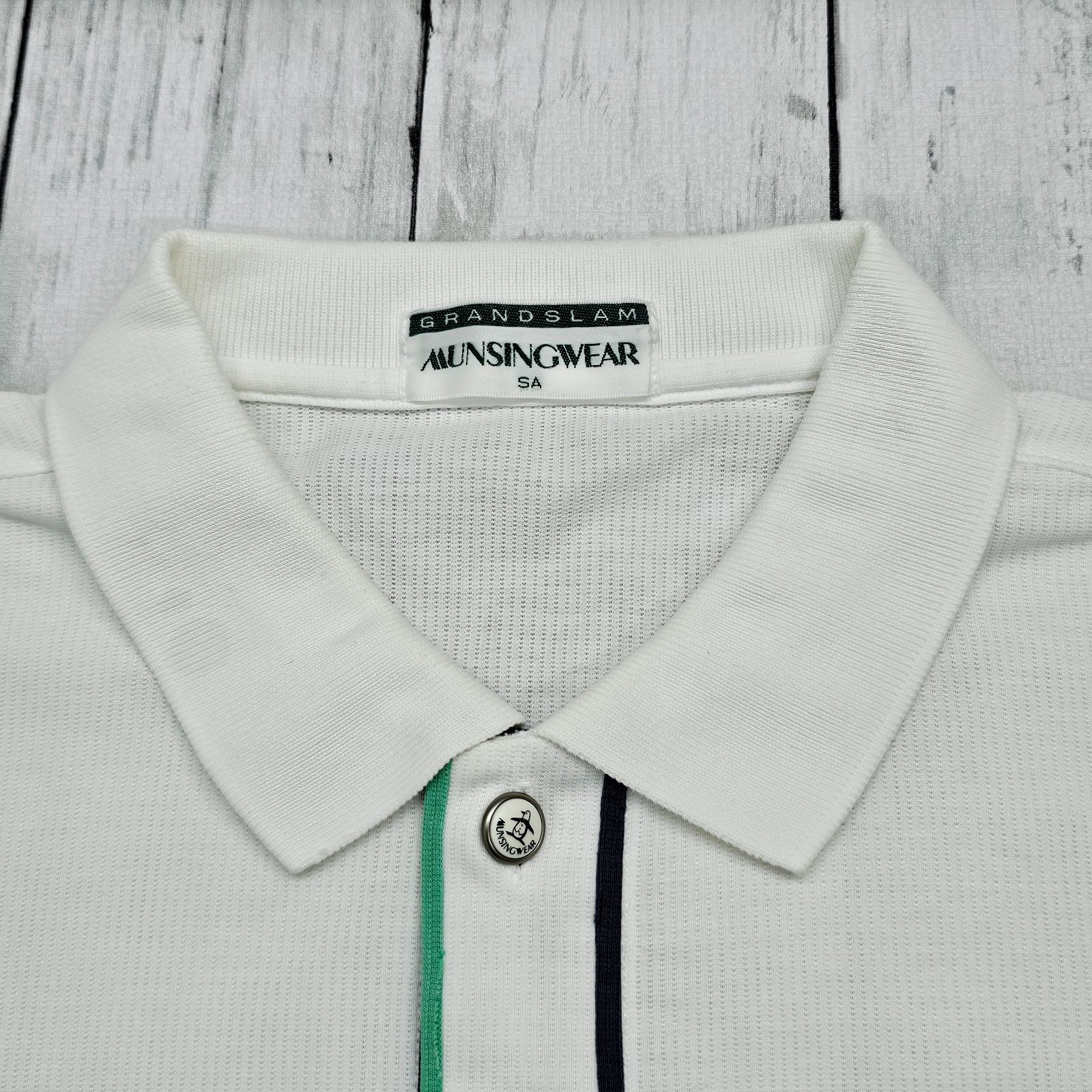 ☆ Munsingwear Grand-Slam ☆ ヴィンテージスポポロシャツ 古着 MUNSINGWEAR GRAND SLAM ポロシャツ メッシュ - メルカリ