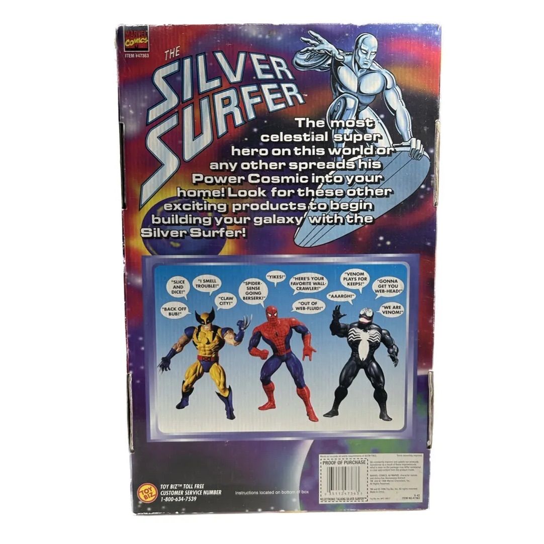 ヴィンテージ箱付き　MARVEL シルバーサーファートーキングフィギュア ヴィンテージ 箱付き MARVEL シルバーサーファー SILVER SURFER