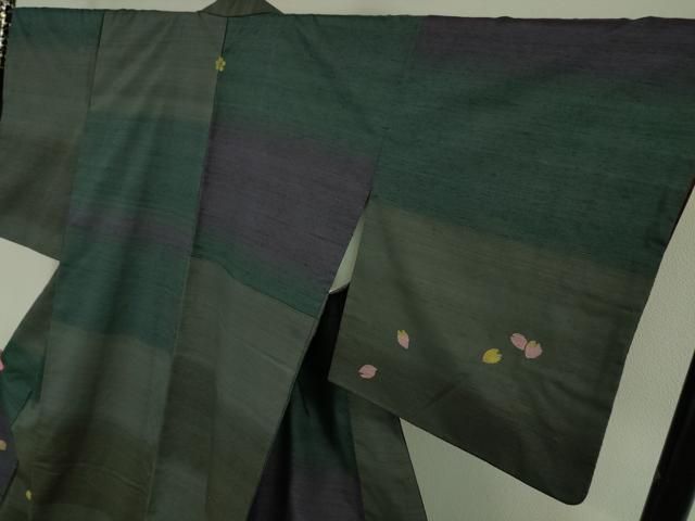 平和屋本店□極上 訪問着 紬地 舞桜 逸品 DZAA5555kh5 - メルカリ