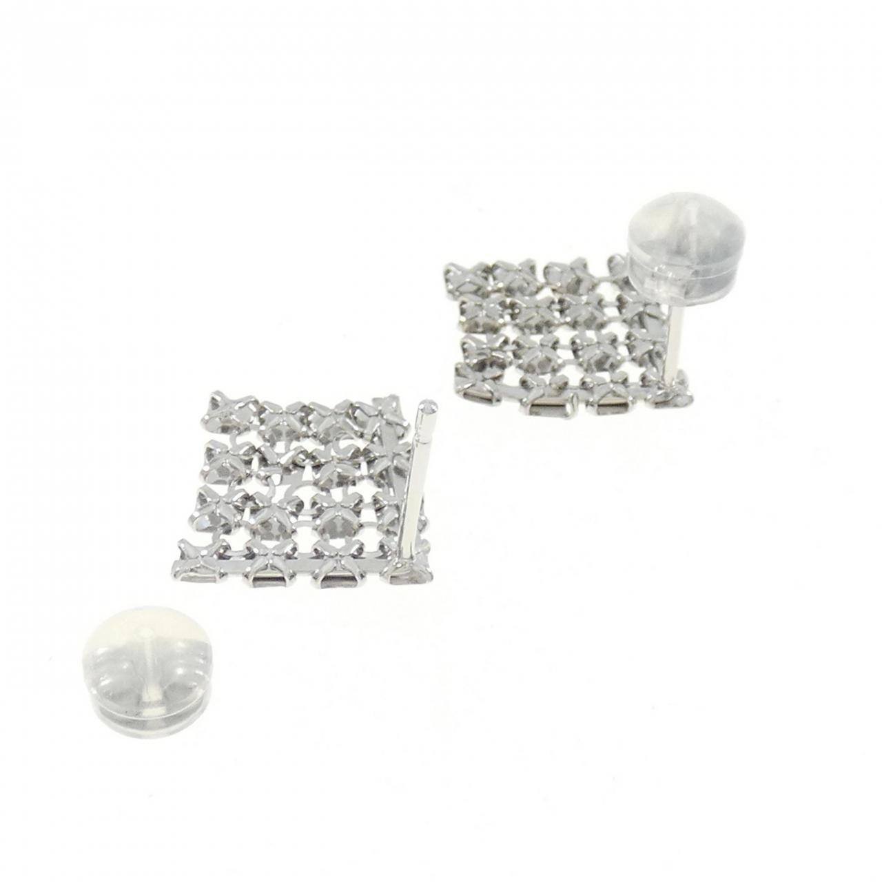 ブラジル産アレキサンドライトk18ホワイトゴールドピアスネックレス