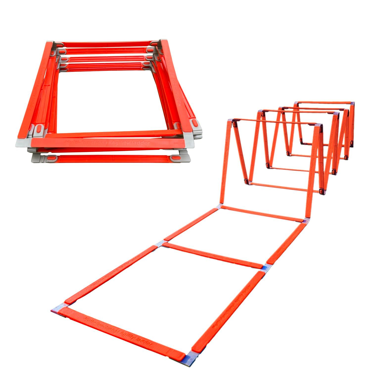 [HafaAdai] ラダー トレーニング 子供 バスケ 室内 小学生 サッカー 陸上 トレーニングラダー アジリティラダー スピードトレーニング用 (20マス) [20マス]