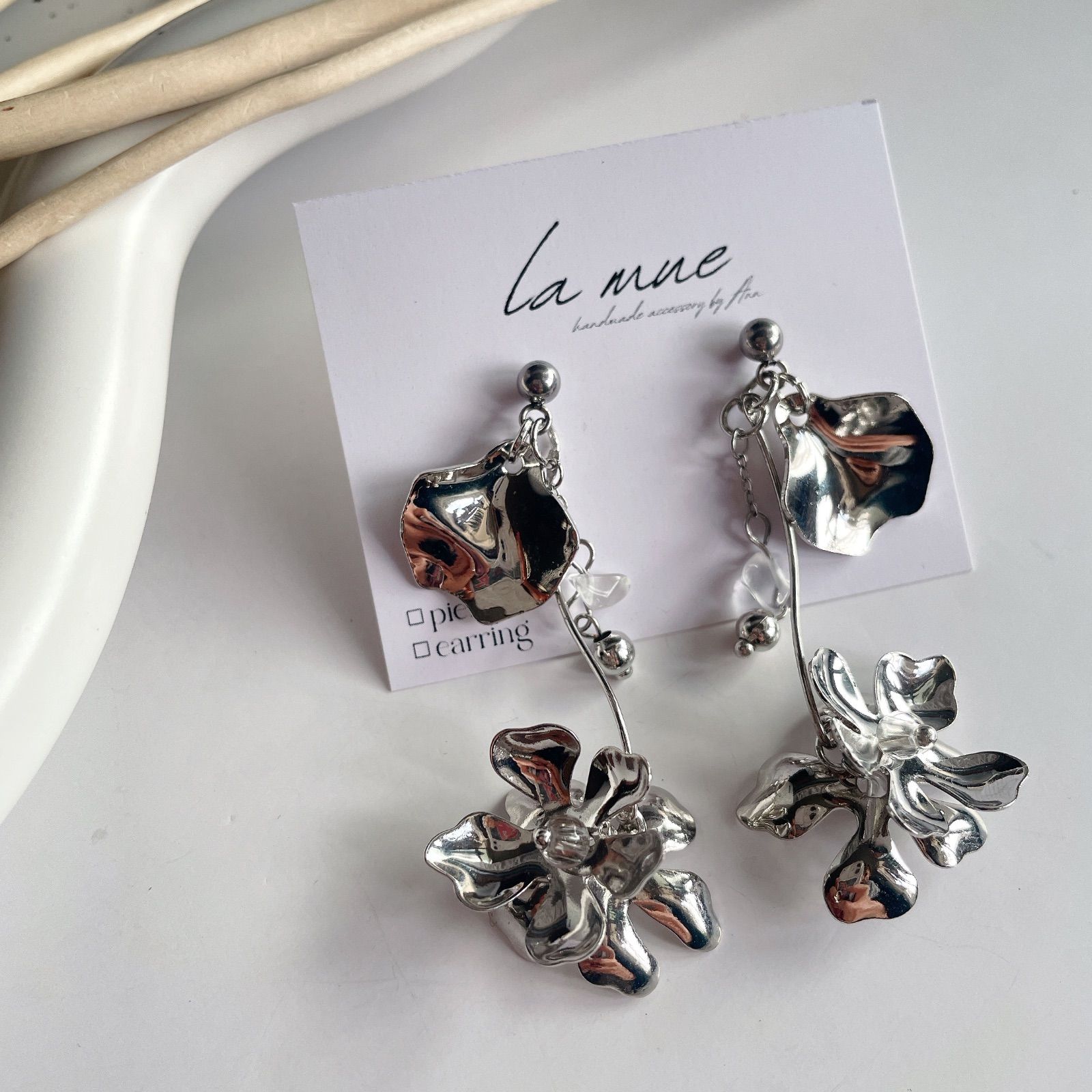 小ぶり＆軽量♡【304ステンレス 24KGP 本金メッキ ポスト】 メタル