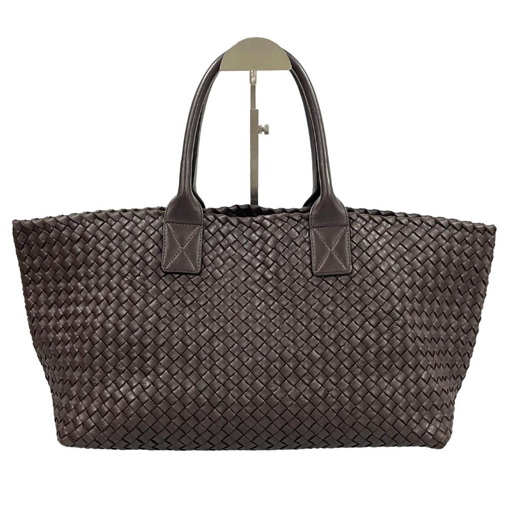 BOTTEGAVENETA ボッテガヴェネタ カバ MM イントレチャート レザー トートバッグ 500個 ブラウン サイズMM | 40266
