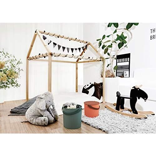  八幡化成 Hachimankasei バスケット ベイクドグリーン S 8 L sceltevie omnioutil ナチュラリュクス 239 バケツ ポリバケツ 掃除用具