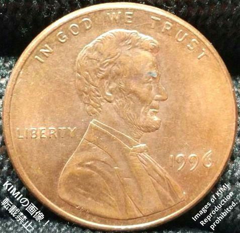 1セント硬貨 1996 アメリカ合衆国 リンカーン 1ペニー 貨幣芸術 Coin