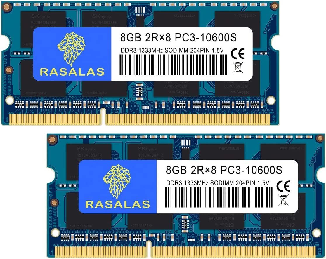 【人気商品】16 GB 10600S PC3-10600 DDR3-1333MHz 8GB×2枚 ノートPC用メモリ 16GB DDR3 CL9 204Pin SO-DIMM RAM Memory